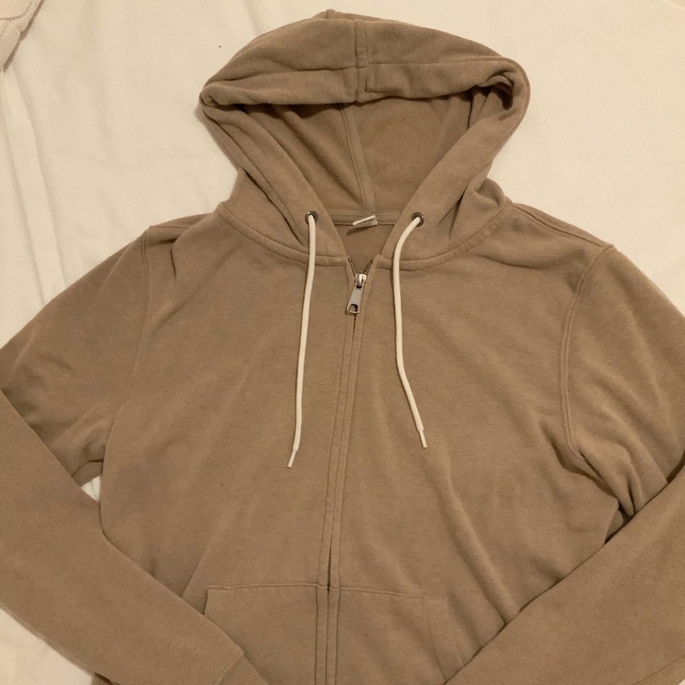 Brown Zip Up Hoodie